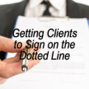 Getting Clients to Sign on the Dotted Line